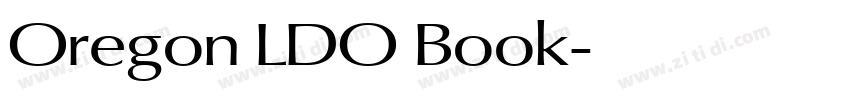 Oregon LDO Book字体转换